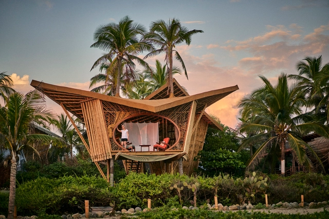 Bamboo Treehouses at Playa Viva / Atelier Nomadic - Exterior Photography, Sustainability