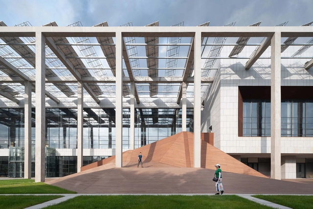 Community Center of Baishadao Financial Town / URBANUS - Exterior Photography, Community Center