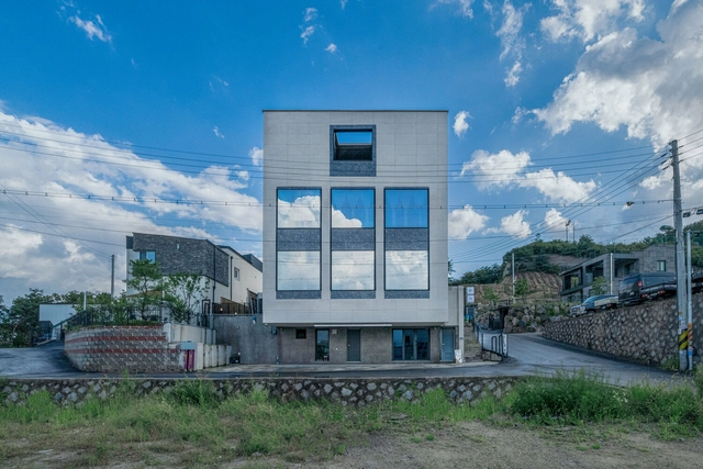 3x4 网格，京畿道咖啡屋&私宅 / SOBO architects - 建筑图, 独立住宅, 表皮