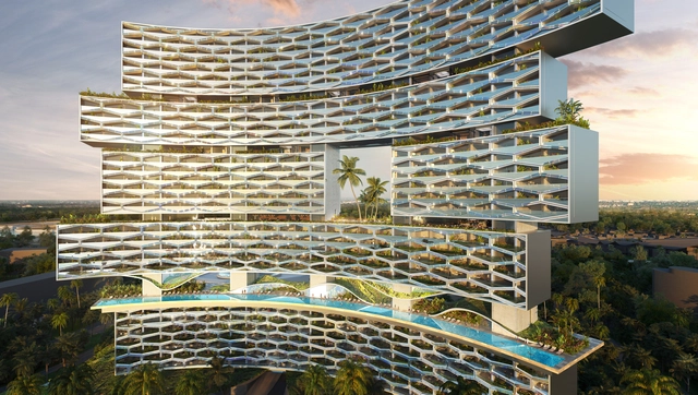 Büro Ole Scheeren Designs Hanging Gardens for Topical Resort in China - Featured Image