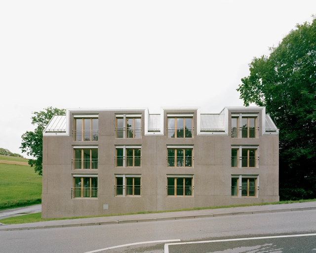  亦隐亦显，Bel-Air集合住宅 / Deschenaux Architects - 建筑图, 公寓, 表皮