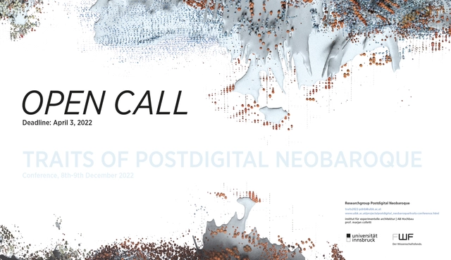 open call: TRAITS of Postdigital Neobaroque Conference 2022 - Featured Image