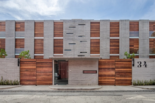Edificio Urusus 34 / HGR Arquitectos - Fotografía exterior, Apartamentos, Fachada, Puerta