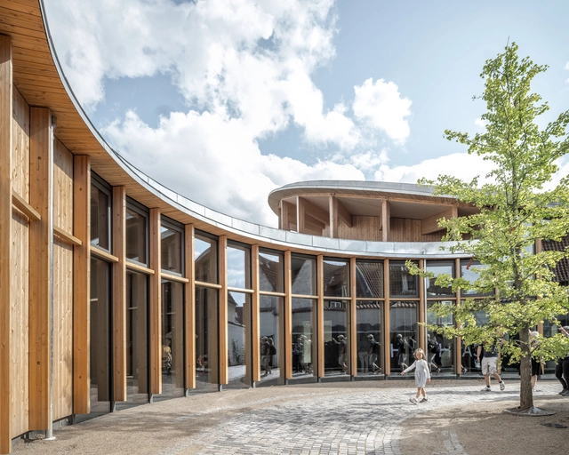 H.C.Andersen Hus Museum / Kengo Kuma & Associates - Exterior Photography, Museum, Courtyard, Facade, Beam