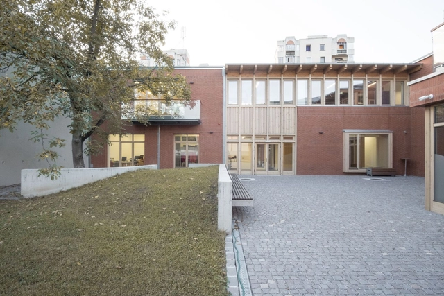 Caritas Innovation and Quality-of-Life Social Center / TEKTUM - Exterior Photography, Extension, Courtyard, Facade