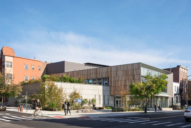 Biblioteca e Centro de Educação Ambiental Greenpoint/ Marble Fairbanks Architects - Fotografia de Exterior, Bibliotecas, Fachada