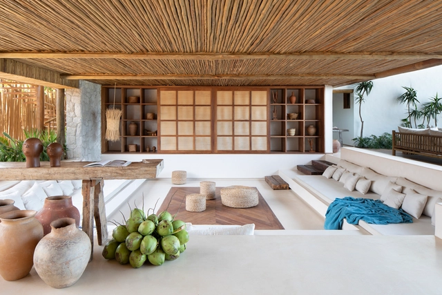 Villa Mandí Hotel Boutique / Tadu Arquitetura - Fotografia de Interiores, Hotéis, Viga, Porta, Mesa
