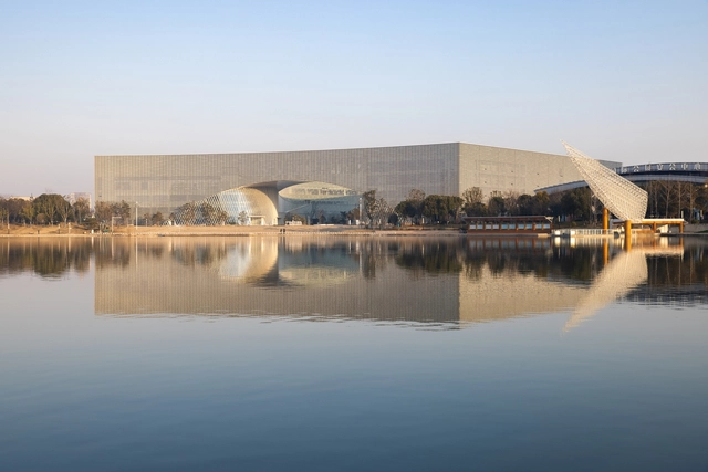Teatro do Grande Canal de Yangzhou / TJAD - Fotografia de Exterior, Teatro, Fachada