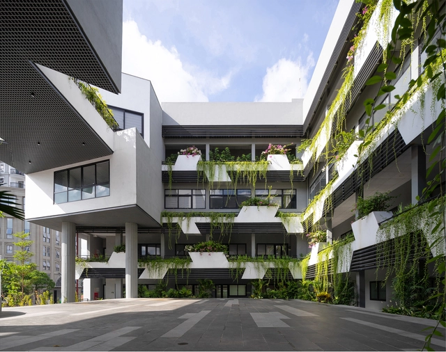 越南高等数学研究所 / 1+1>2 Architects - 建筑图, 研究所, 表皮