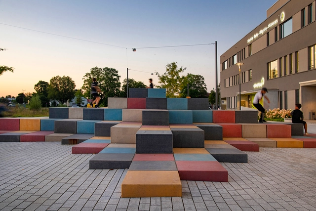 Urban Star Installation / ANNABAU - Exterior Photography, Community , Deck, Facade