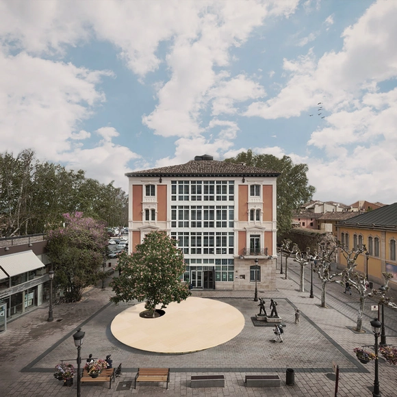 Concéntrico 08 anuncia los proyectos ganadores para la Plaza Escuelas Trevijano, Viña Lanciano + Quinta do Seixo y Obispo Bustamante - Imagen Principal