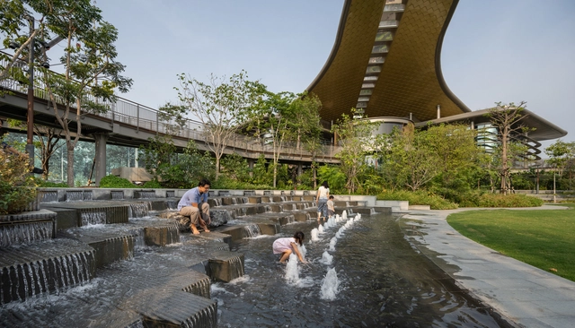 Forest Pavilion, The Forestias / Foster + Partners + TK Studio - Exterior Photography, Park, Garden