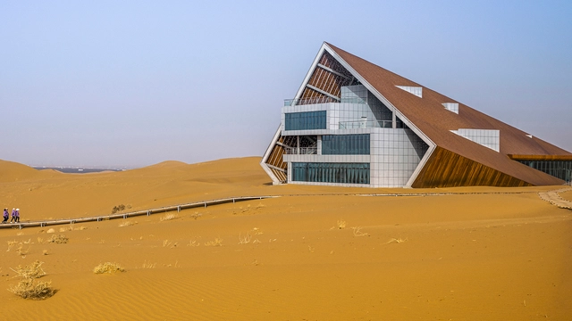 大漠星河营地接待中心 / 三文建筑  - 建筑图, 旅游景点, 表皮, 楼梯