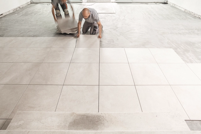 安装速度 x 8，新型陶瓷地板：DryTile - 主图