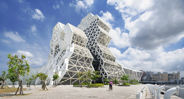 高雄海洋文化与流行音乐中心 / 翁祖模建筑师事务所 - 建筑图, 音乐会场, 表皮