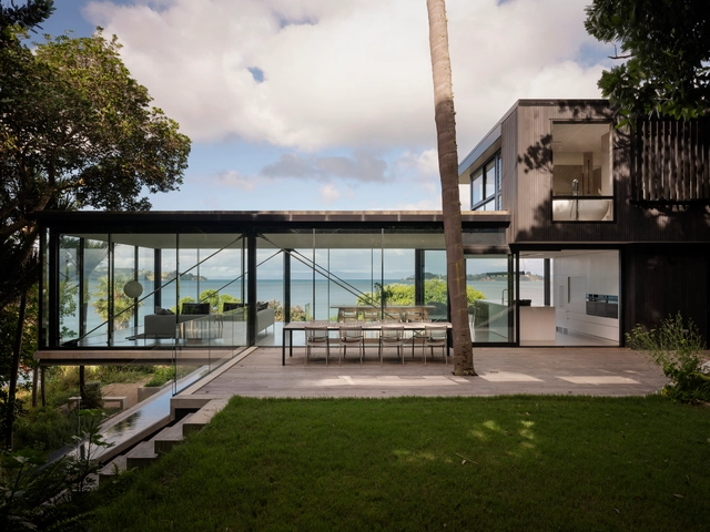 Casa Mahuika / Daniel Marshall Architects - Fotografia de Exterior, Casas, Jardim, Fachada, Banco, Cadeira