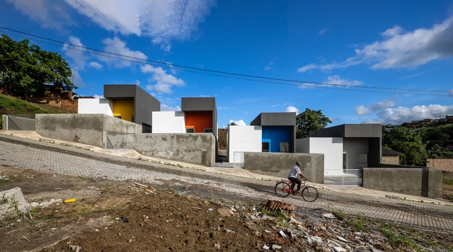 Casas Populares Paudalho II / NEBR Arquitetura - Fotografia de Exterior, Habitação De Interesse Social, Fachada