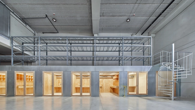 Espacio I+D GPA / Manu Pages Taller d'Arquitectura - Fotografía interior, Arquitectura Industrial, Fachada, Fijación Vigas