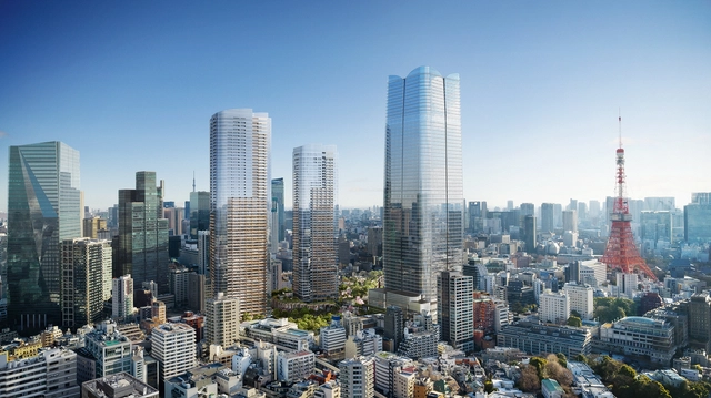 El edificio más alto de Japón diseñado por Pelli Clarke & Partners alcanza su altura máxima - Imagen Principal