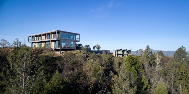 Frame House in Sonoma / Mork-Ulnes Architects  - Exterior Photography, Houses, Facade, Forest