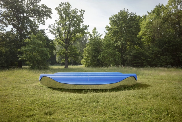 Cloud of Blue Mist Installation / Onlyonly Studio - Exterior Photography, Community , Garden