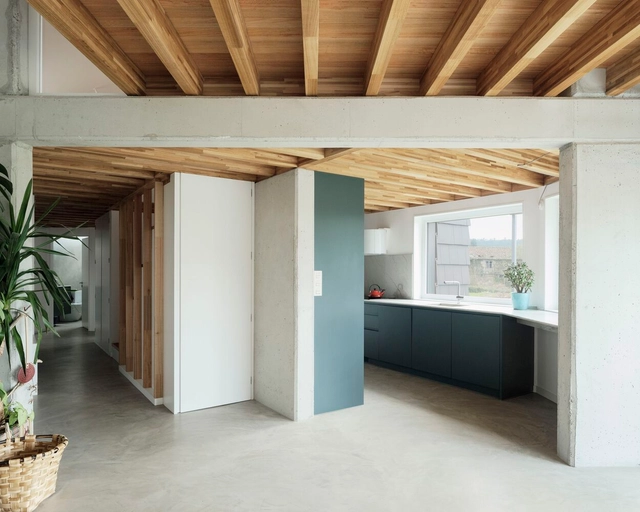 Casa Cachóns - Passivhaus / ARROKABE Arquitectos - Fotografia de Interiores,  Sustentabilidade E Design Ecológico, Cozinha, Fachada, Viga