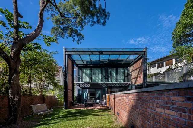 House No.16 / DRTAN LM Architect - Exterior Photography, Houses, Garden, Facade, Arch, Bench