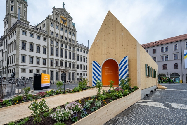 MVRDV presenta un pabellón que celebra el proyecto de viviendas sociales Fuggerei en Alemania - Imagen Principal