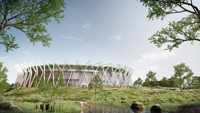 Populous inaugura a primeira arena de eventos sem impactos ambientais da Alemanha - Imagem de Destaque