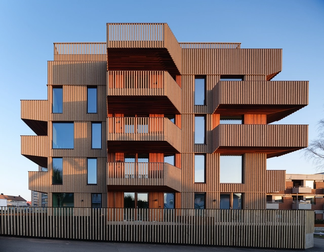 Edifício Residencial St. Olavsvei 18 / Oslotre - Fotografia de Exterior, Apartamentos, Fachada