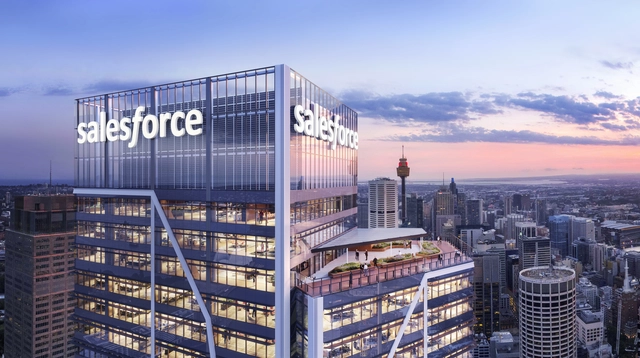 Foster + Partners completa la torre de Salesforce en Sídney - Imagen Principal