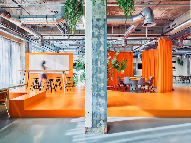 Interior for Amber Office / Atelier van Berlo - Interior Photography, Office Buildings, Facade, Beam, Table