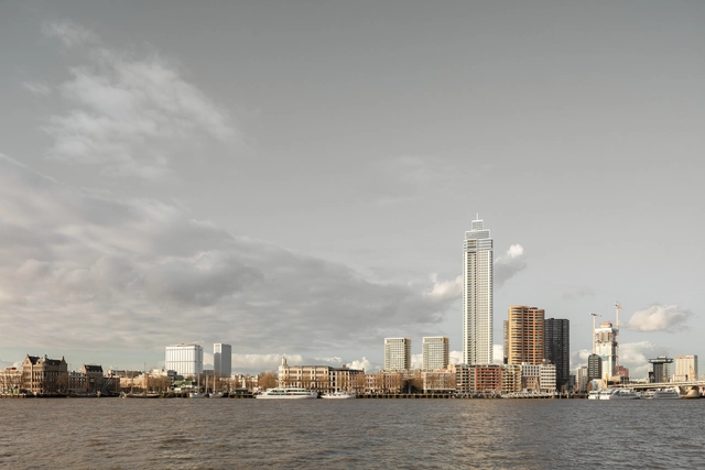 扎尔姆港住宅综合体项目 / KAAN Architecten + Dam & Partners Architecten - 建筑图, 公寓, 城市, 海岸