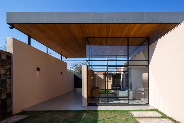 玻璃屋 / Ser Arquitetos - 建筑图, 独立住宅, 表皮, 梁, 门