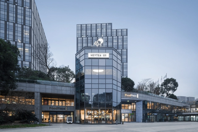 喜茶小剧场 / 蘑菇云设计工作室 - 建筑图, 咖啡店室内设计, 表皮, 城市