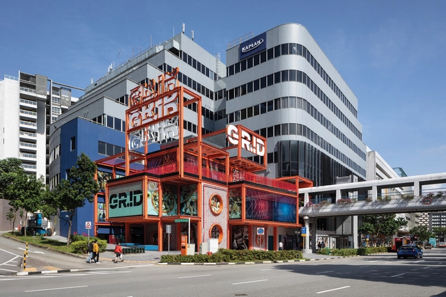 新加坡GRiD商业改造更新项目 / SPARK - 建筑图, 零售建筑, 表皮, 城市