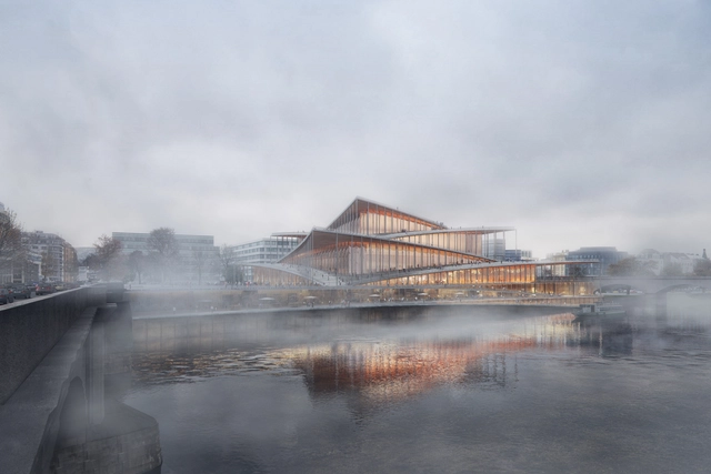 BIG vence concurso internacional para projetar a Filarmônica Vltava em Praga - Imagem de Destaque