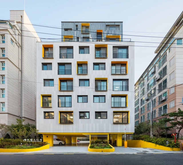 与街区对话，Yellow Foot 公寓住宅 / OA-Lab - 建筑图, 居住建筑, 表皮