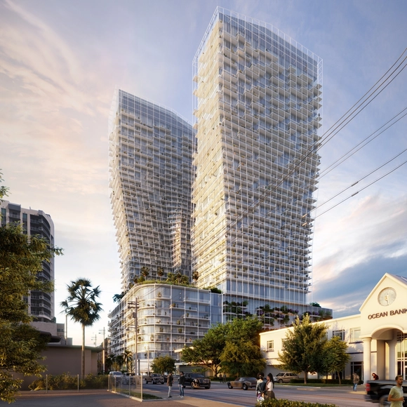 ODA revela el diseño de dos torres residenciales en Fort Lauderdale, Estados Unidos - Imagen Principal
