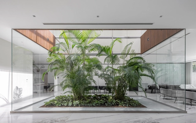 内苑别墅 / 123DV - 建筑图, 独立住宅, 花园, 表皮