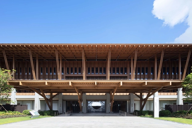 Sanya Haitang Bay Medical and Healthcare Demonstration Center / line+ - Exterior Photography, Wellbeing, Facade