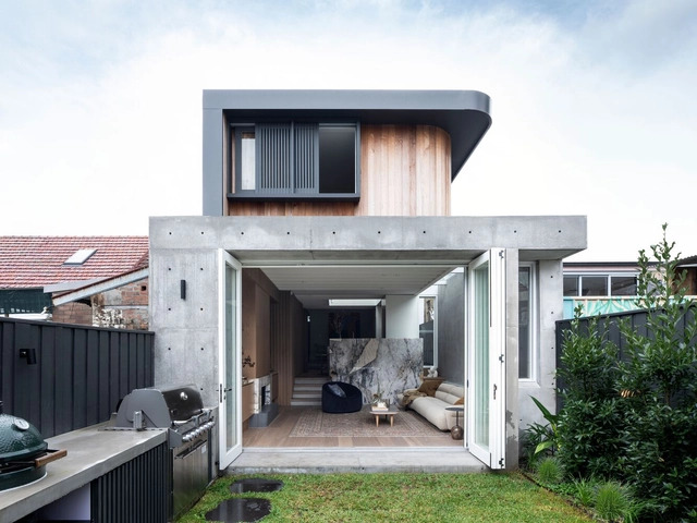 Leichhardt 住宅，工人小屋的现代演绎  / Porebski Architects - 建筑图, 更新项目, 庭院, 表皮, 门, 楼梯, 扶手