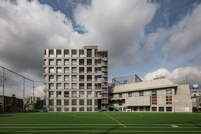 Tabata Junior High School / Coelacanth K&H Architects - Exterior Photography, High School, Facade