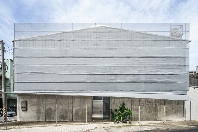 防尘网立面，泉场球形多功能空间 / Ürobrous_studiolab - 建筑图, 展厅, 表皮
