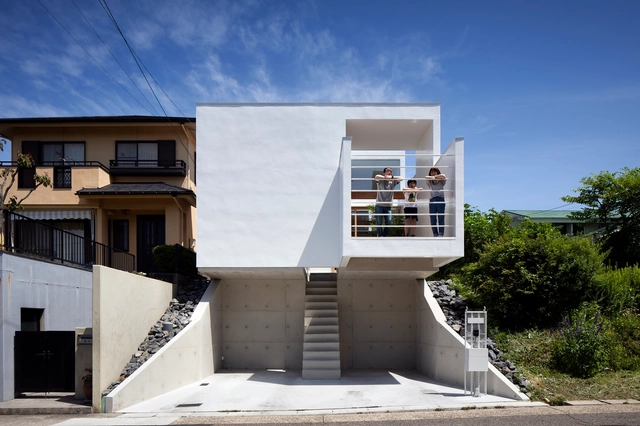 梅丘之家 / Container Design - 建筑图, 独立住宅, 楼梯, 表皮, 门, 扶手