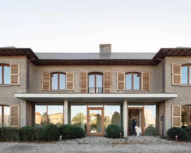 VD-B 住宅+兽医诊所 / GRAUX & BAEYENS architecten - 建筑图, 独立住宅, 门, 表皮