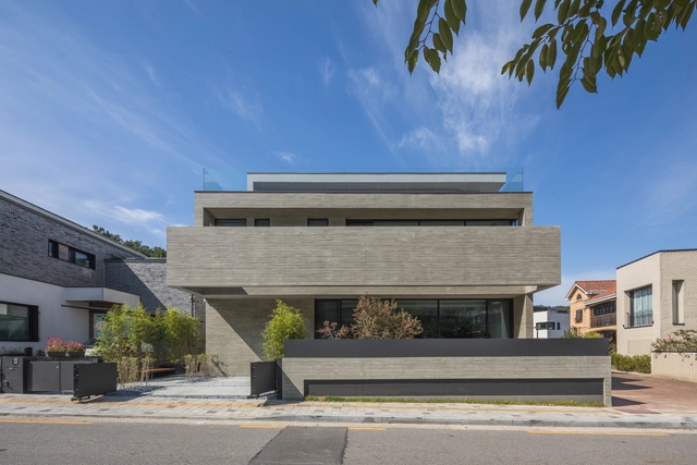 混凝土'雕塑住宅，首尔'自然之家 / Concrete Workshop - 建筑图, 独立住宅, 表皮