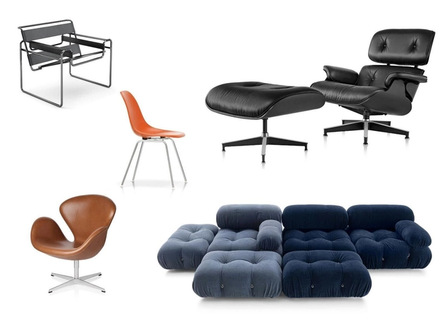 Diseño de interiores con íconos del diseño: Eames, Breuer, Jacobsen y Bellini - Imagen Principal