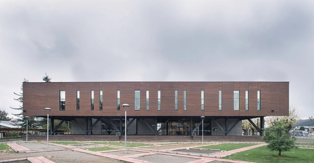 Biblioteca Universidad del Bio Bio / Rubén Muñoz + Rodrigo Villalobos - Fotografía exterior, Bibliotecas, Fachada