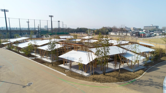 木“天幕”，Baraike公园露营烧烤地 / 畑友洋建筑设计事务所 - 建筑图, 混合用途建筑
